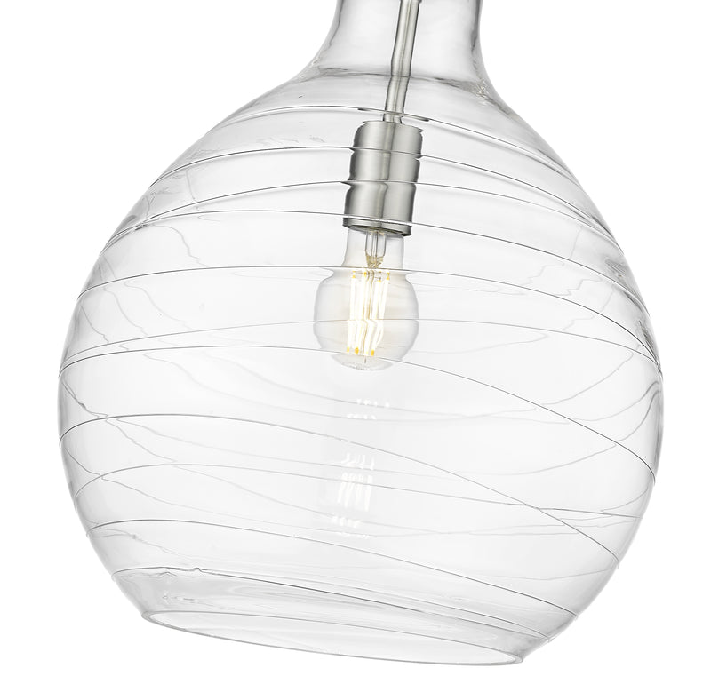Bon Air 1 Light 13" Pendant in Brushed Nickel
