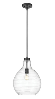 Bon Air 1 Light 13" Pendant in Matte Black
