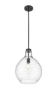 Bon Air 1 Light 13" Pendant in Matte Black