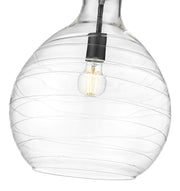 Bon Air 1 Light 13" Pendant in Matte Black