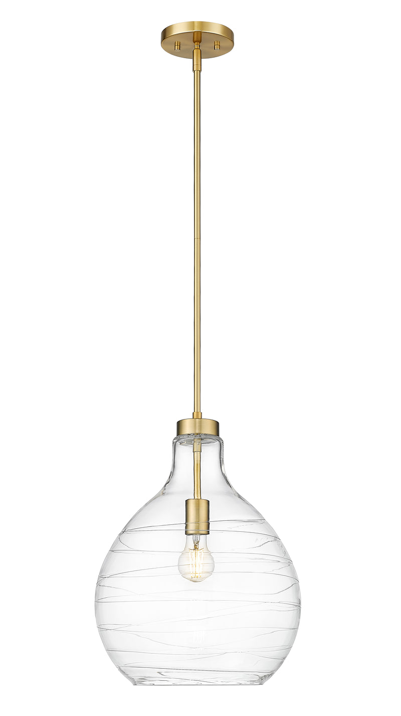 Bon Air 1 Light 13" Pendant in Modern Gold