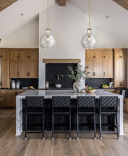 Bon Air 1 Light 13" Pendant in Modern Gold in a room setting