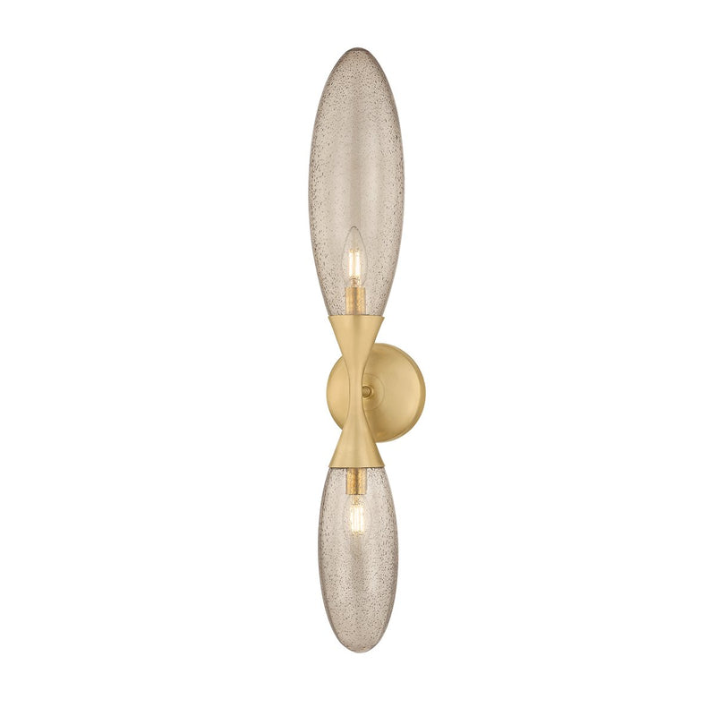 Cordoba 2-Light Wall Sconce in Vintage Brass