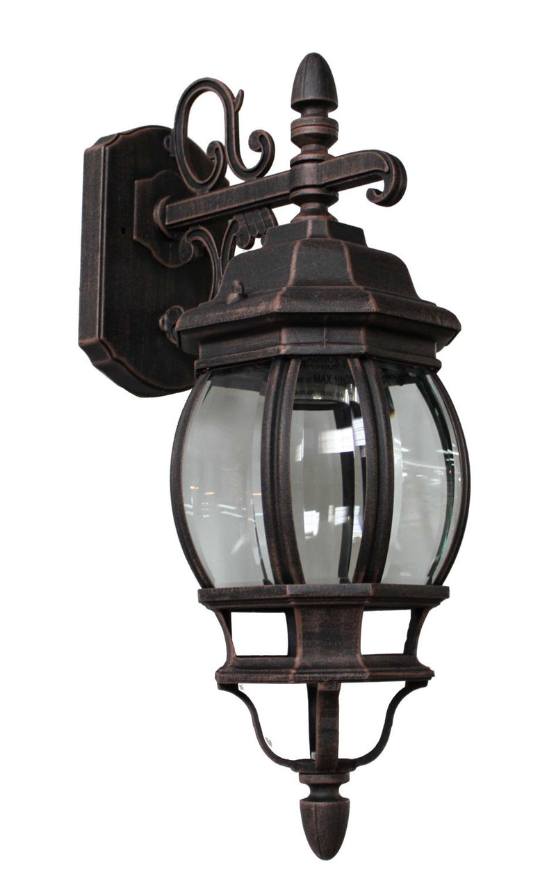 Classico 17.5" Outdoor Wall Lantern in Rust