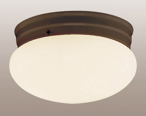 Dash 2-Light Flushmount in Rubbed Oil Bronze with Opal Glass