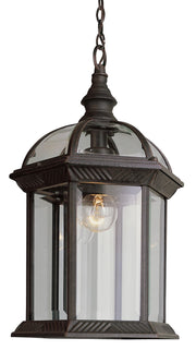 Wentworth 17.5" Outdoor Hanging Lantern in Black