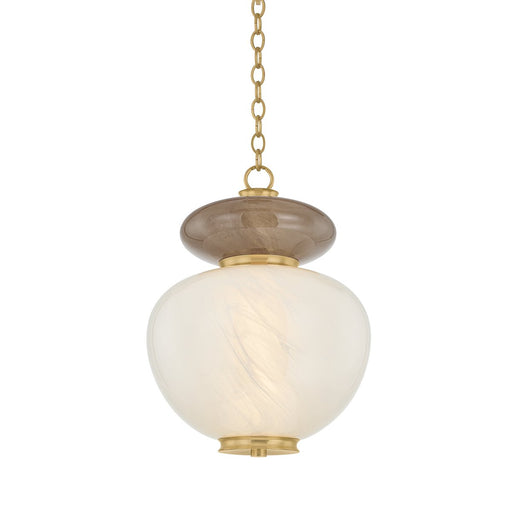 Syros Small Pendant in Vintage Brass