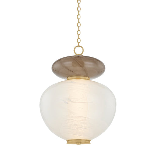Syros Large Pendant in Vintage Brass