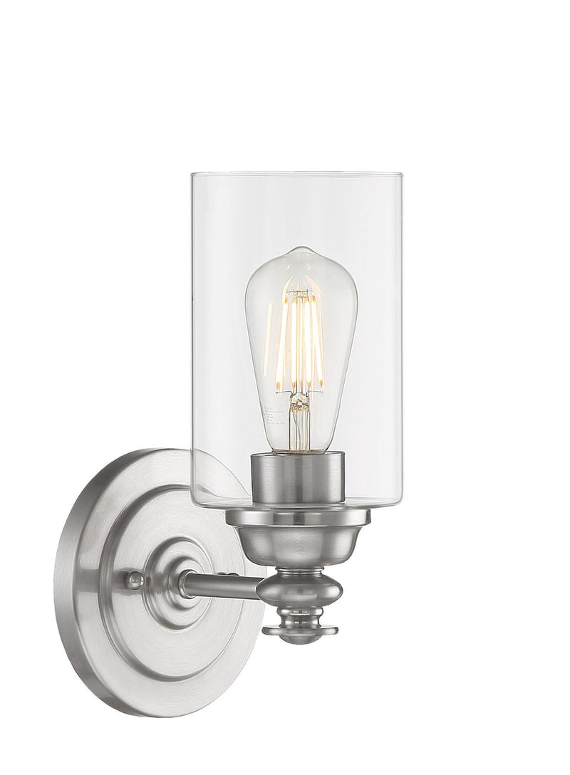 Dardyn 1 Light 6.5" Wall Sconce in Brushed Polished Nickel