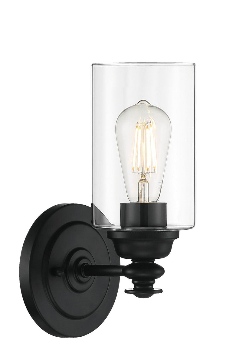 Dardyn 1 Light 6.5" Wall Sconce in Flat Black
