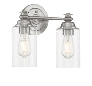 Dardyn 2 Light 13.38" Vanity in Brushed Polished Nickel