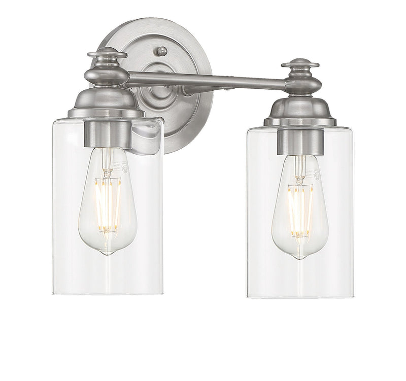 Dardyn 2 Light 13.38" Vanity in Brushed Polished Nickel