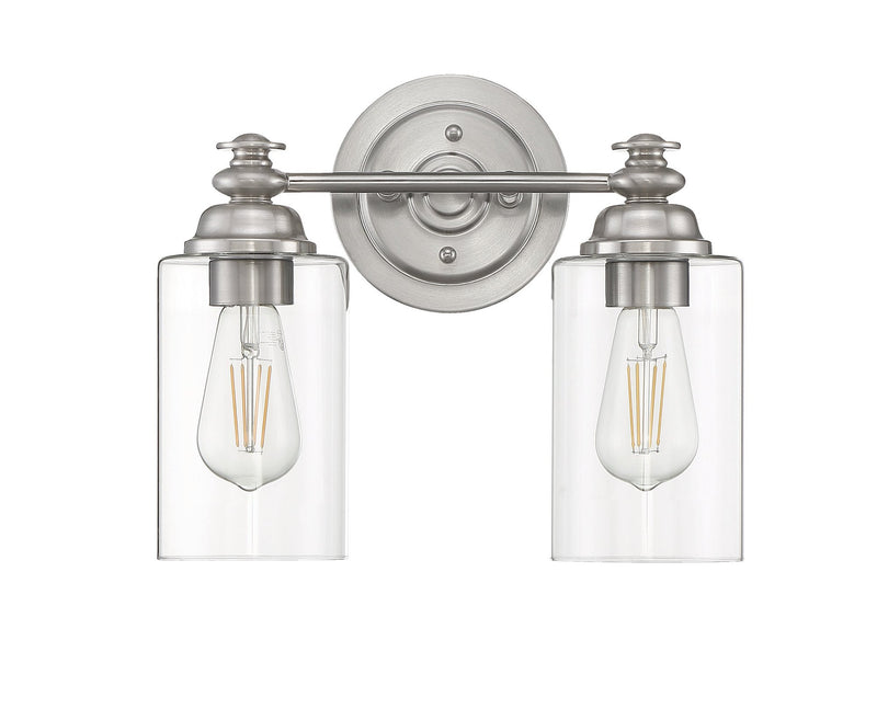 Dardyn 2 Light 13.38" Vanity in Brushed Polished Nickel
