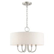 Blossom 4-Light Mini Chandelier in Brushed Nickel