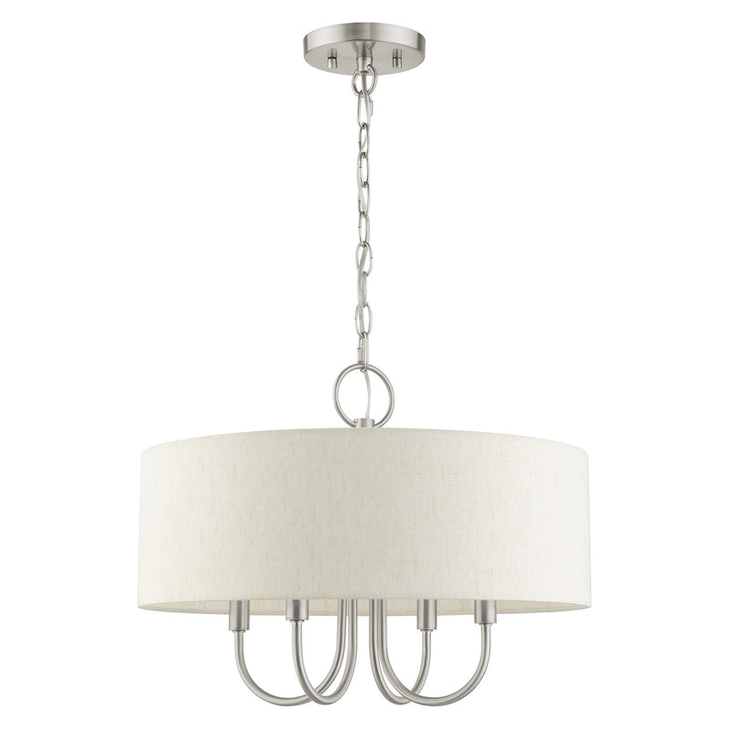 Blossom 4-Light Mini Chandelier in Brushed Nickel