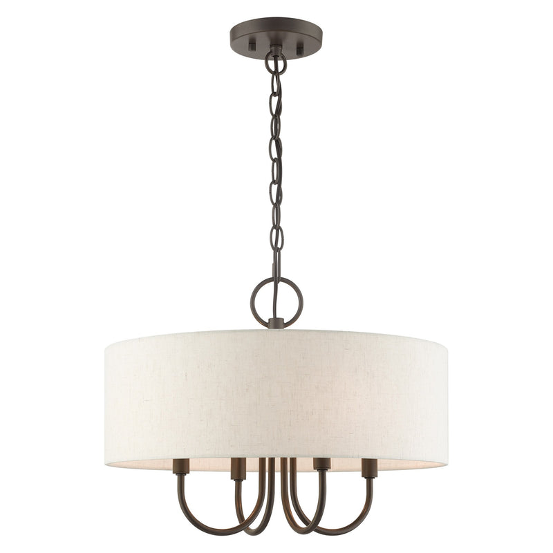 Blossom 4-Light Mini Chandelier in English Bronze