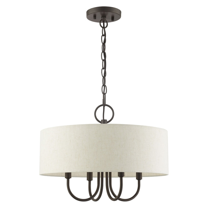 Blossom 4-Light Mini Chandelier in English Bronze