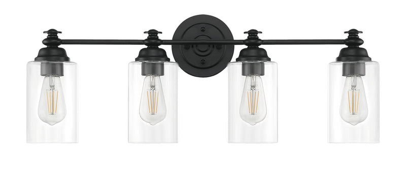 Dardyn 4 Light 29.5" Vanity in Flat Black