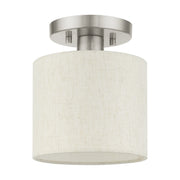 Blossom Petite Semi-Flush Mount in Brushed Nickel