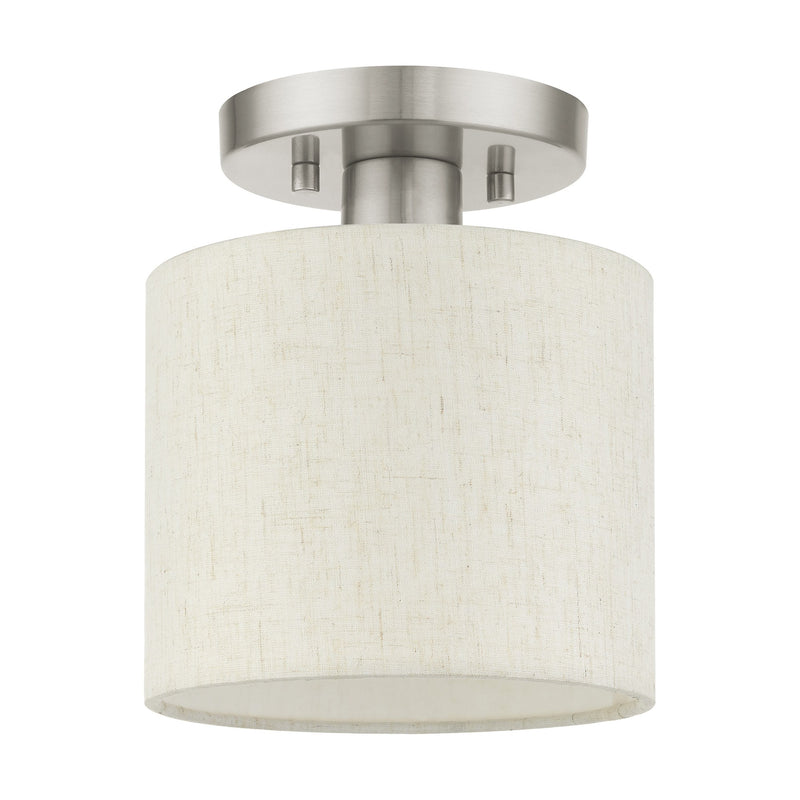 Blossom Petite Semi-Flush Mount in Brushed Nickel