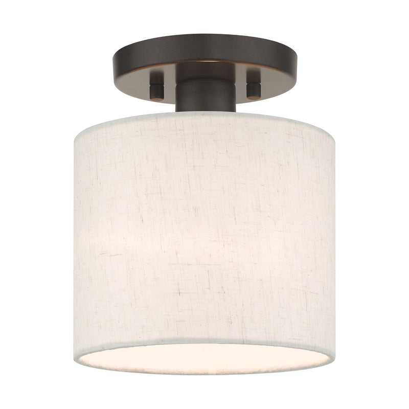 Blossom Petite Semi-Flush Mount in English Bronze