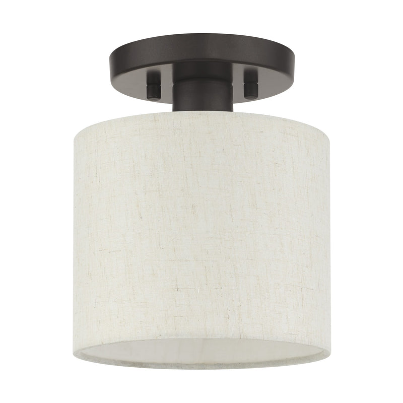 Blossom Petite Semi-Flush Mount in English Bronze