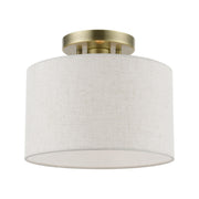 Blossom Small Semi-Flush Mount in Antique Brass