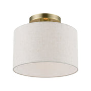 Blossom Small Semi-Flush Mount in Antique Brass