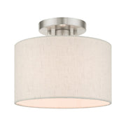 Blossom Small Semi-Flush Mount in Brushed Nickel