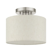 Blossom Small Semi-Flush Mount in Brushed Nickel