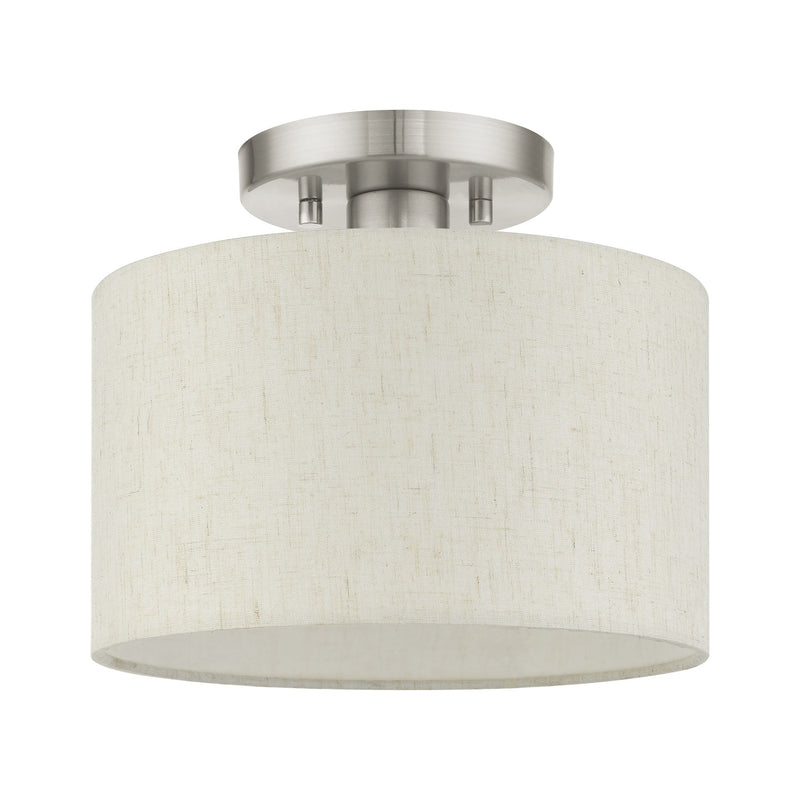Blossom Small Semi-Flush Mount in Brushed Nickel