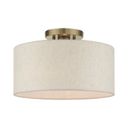 Blossom Medium Semi-Flush Mount in Antique Brass
