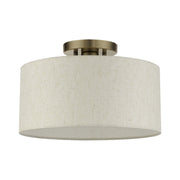 Blossom Medium Semi-Flush Mount in Antique Brass