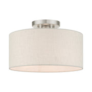 Blossom Medium Semi-Flush Mount in Brushed Nickel