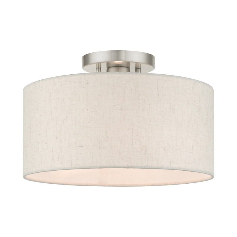 Blossom Medium Semi-Flush Mount in Brushed Nickel