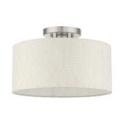 Blossom Medium Semi-Flush Mount in Brushed Nickel
