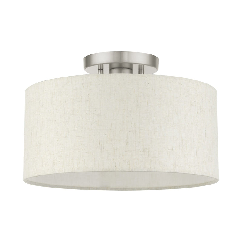 Blossom Medium Semi-Flush Mount in Brushed Nickel
