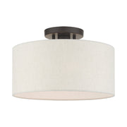 Blossom Medium Semi-Flush Mount in English Bronze