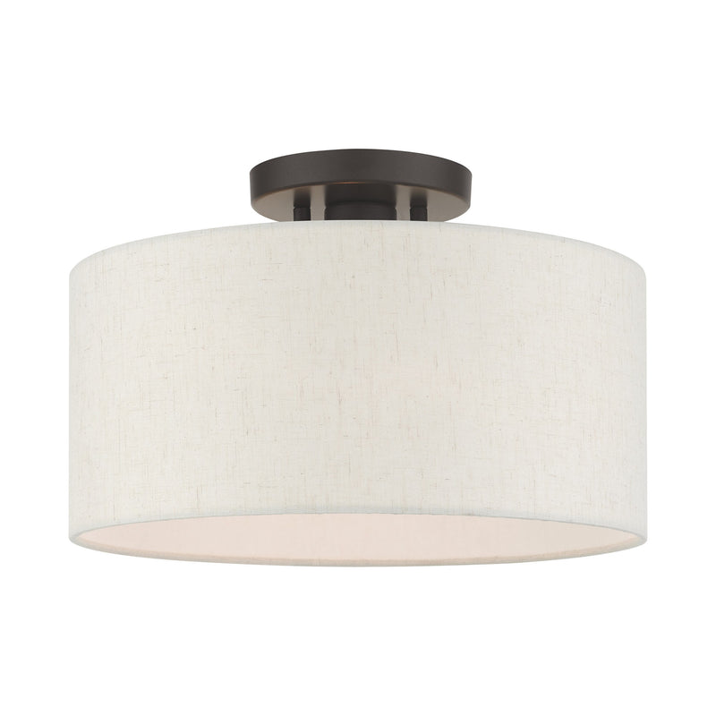 Blossom Medium Semi-Flush Mount in English Bronze