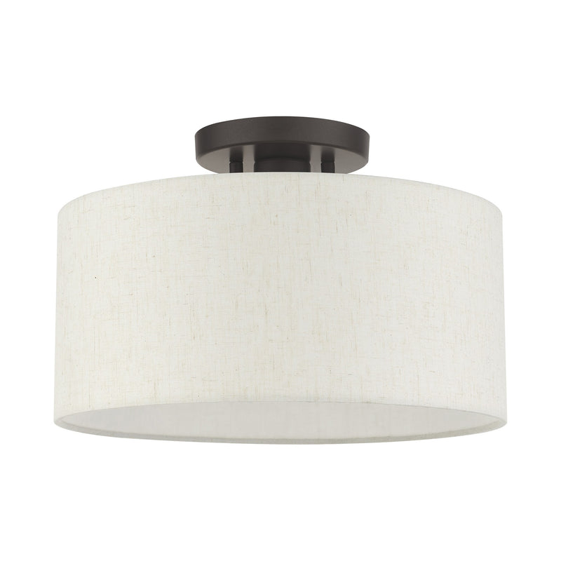 Blossom Medium Semi-Flush Mount in English Bronze