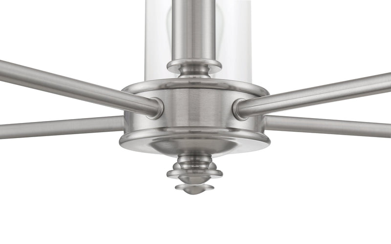 Dardyn 5 Light 25" Chandelier in Brushed Polished Nickel