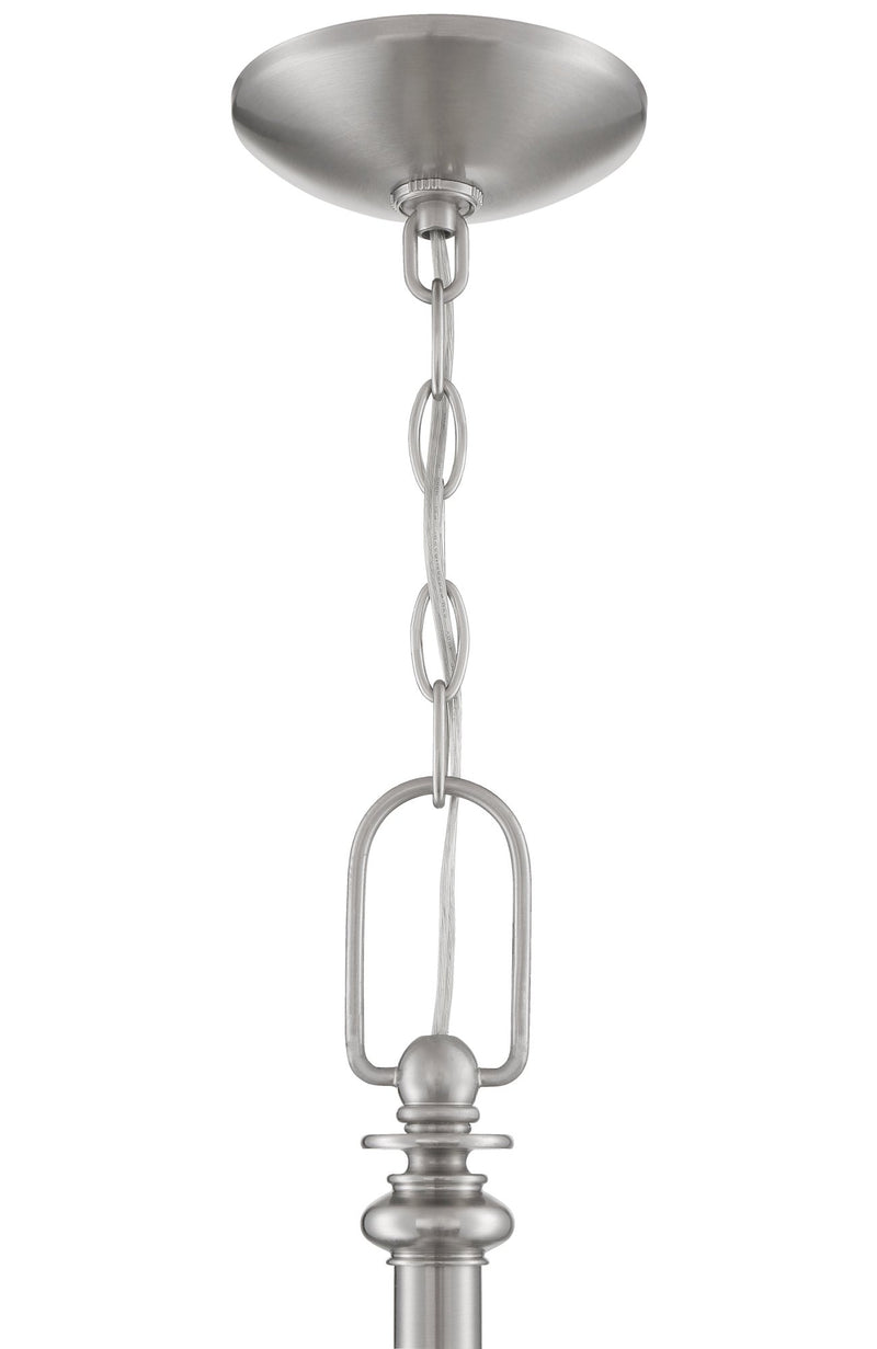 Dardyn 5 Light 25" Chandelier in Brushed Polished Nickel