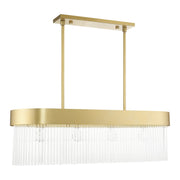 Norwich 4-Light Linear Chandelier in Soft Gold