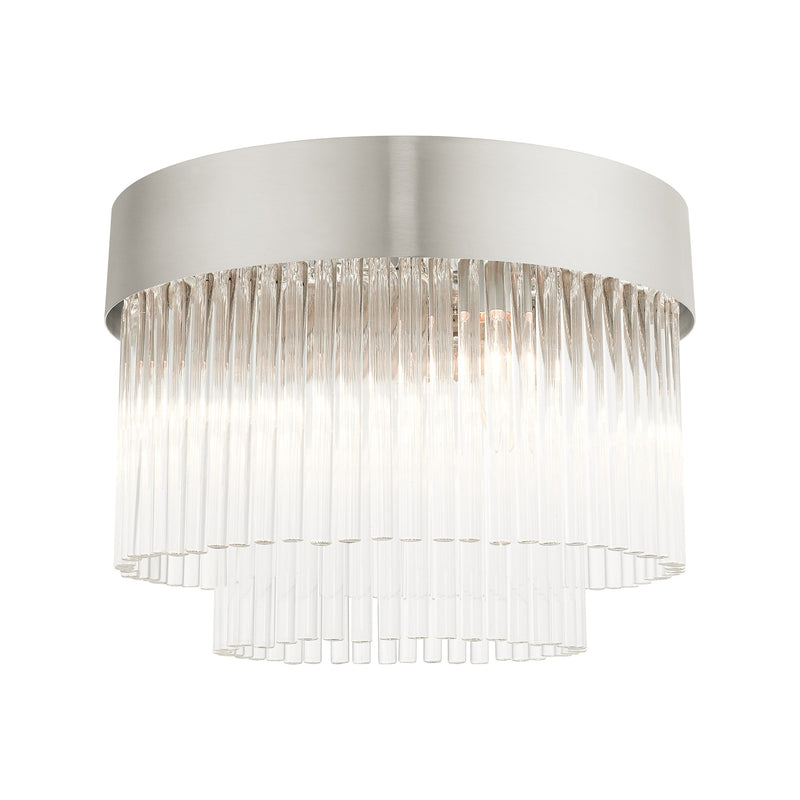 Norwich 4-Light Flush Mount in Brushed Nickel