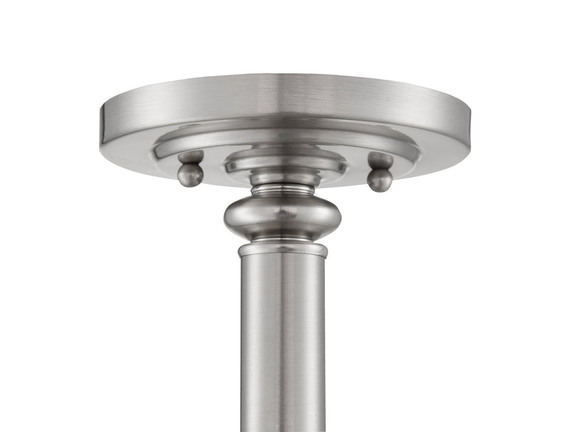 Dardyn 3 Light 13" Convertible Semi Flush in Brushed Polished Nickel