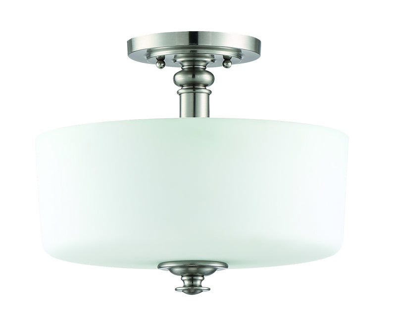 Dardyn 3 Light 13" Convertible Semi Flush in Brushed Polished Nickel