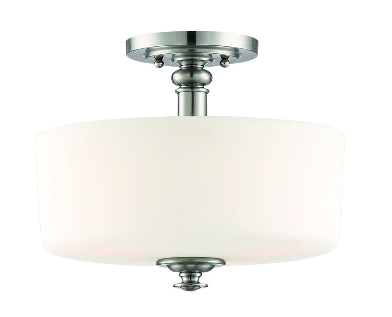 Dardyn 3 Light 13" Convertible Semi Flush in Brushed Polished Nickel