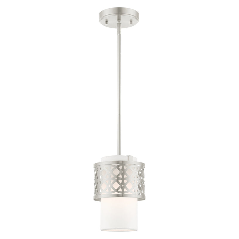 Calinda Mini Pendant in Brushed Nickel