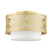 Calinda Small Semi-Flush Mount in Soft Gold
