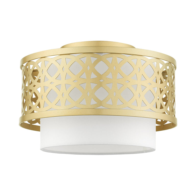 Calinda Small Semi-Flush Mount in Soft Gold